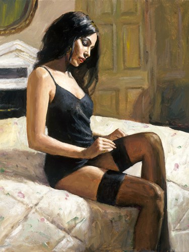 Image: Kayleigh at the Ritz III by Fabian Perez | Limited Edition on Canvas