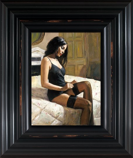 Kayleigh at the Ritz III by Fabian Perez - Framed Limited Edition on Canvas